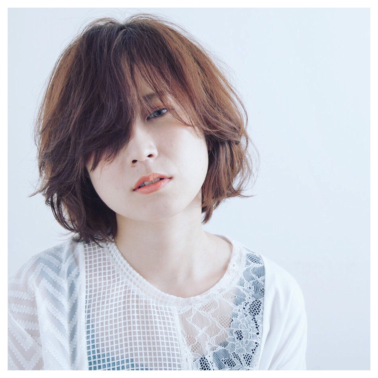 前髪伸ばし中の人必見 かきあげバングで色っぽく Hair