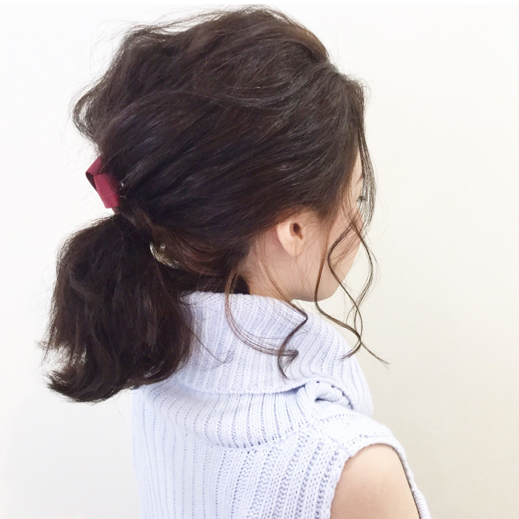 短めが最強に可愛い ボブ ポニーテールのこなれヘアアレンジ Hair