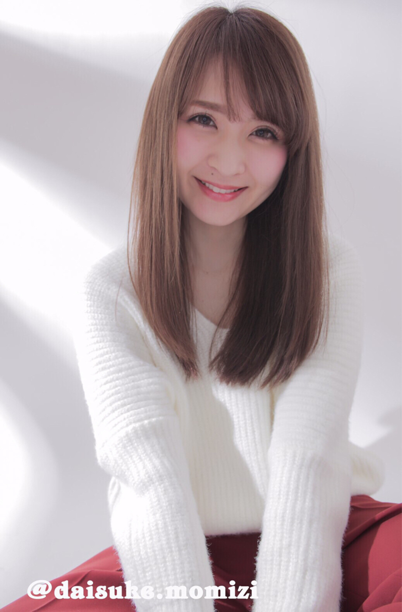 サラサラストレートも柔らかな印象に 藤後 沙織