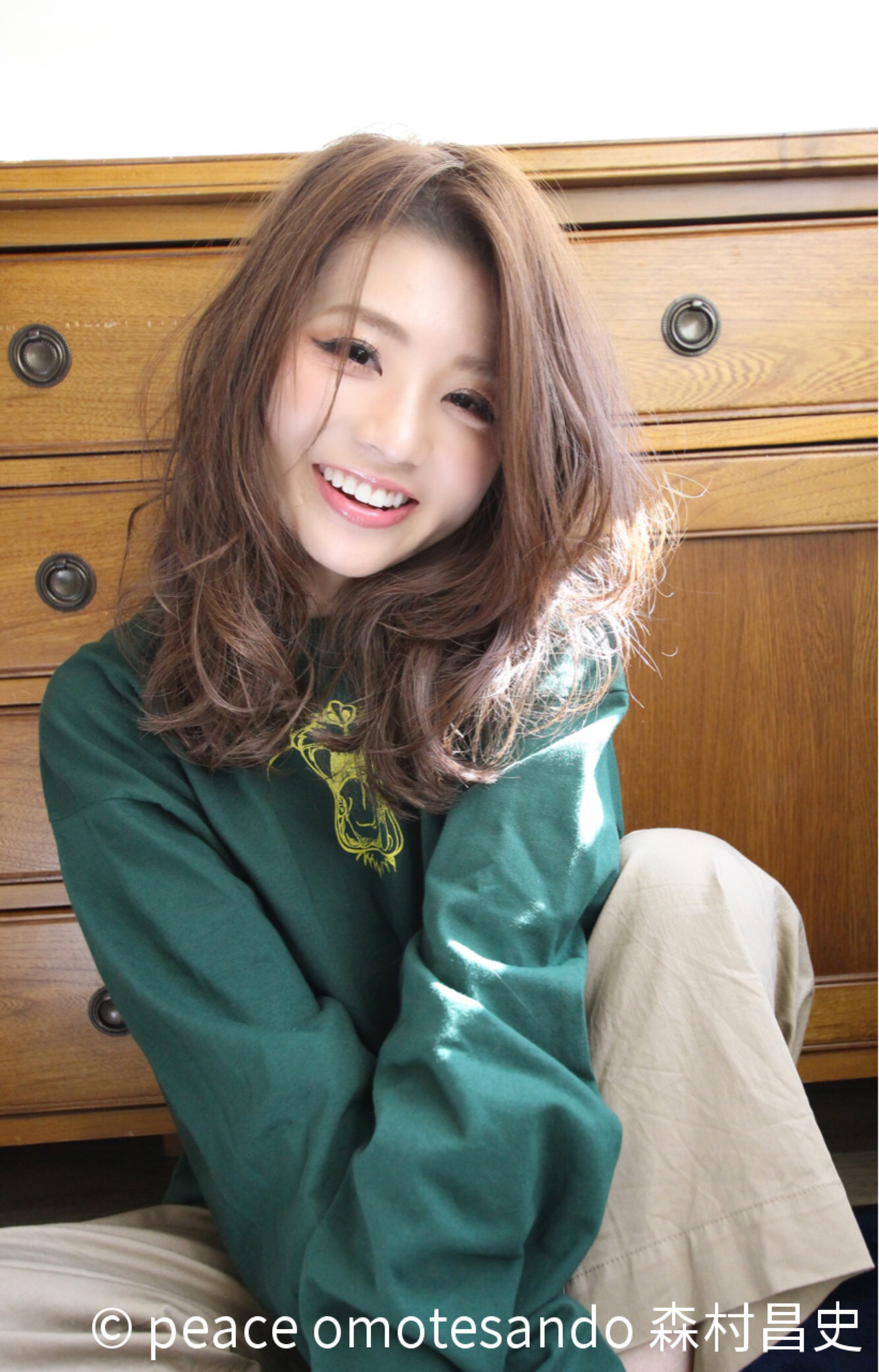 ひし形シルエットで小顔効果アップ♡おフェロヘア peace omotesando 森村昌史
