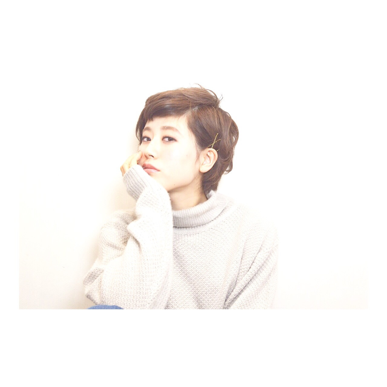 ピンを使って耳かけショート miyuki saito | lani hair