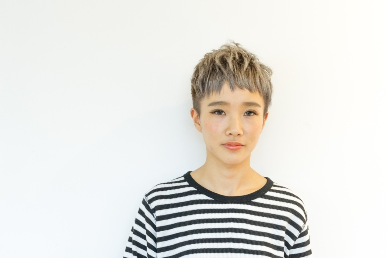 ベリーショート×フリンジバングで外国人風ヘアに♪ Yoshiaki harada