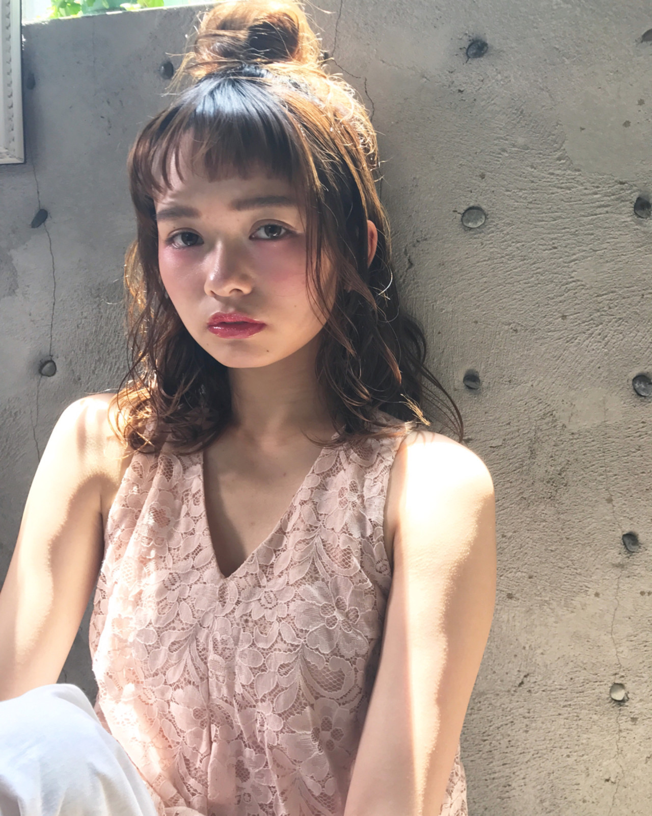 流行でかわいいハーフアップお団子 Wataru Maeda | cache cache
