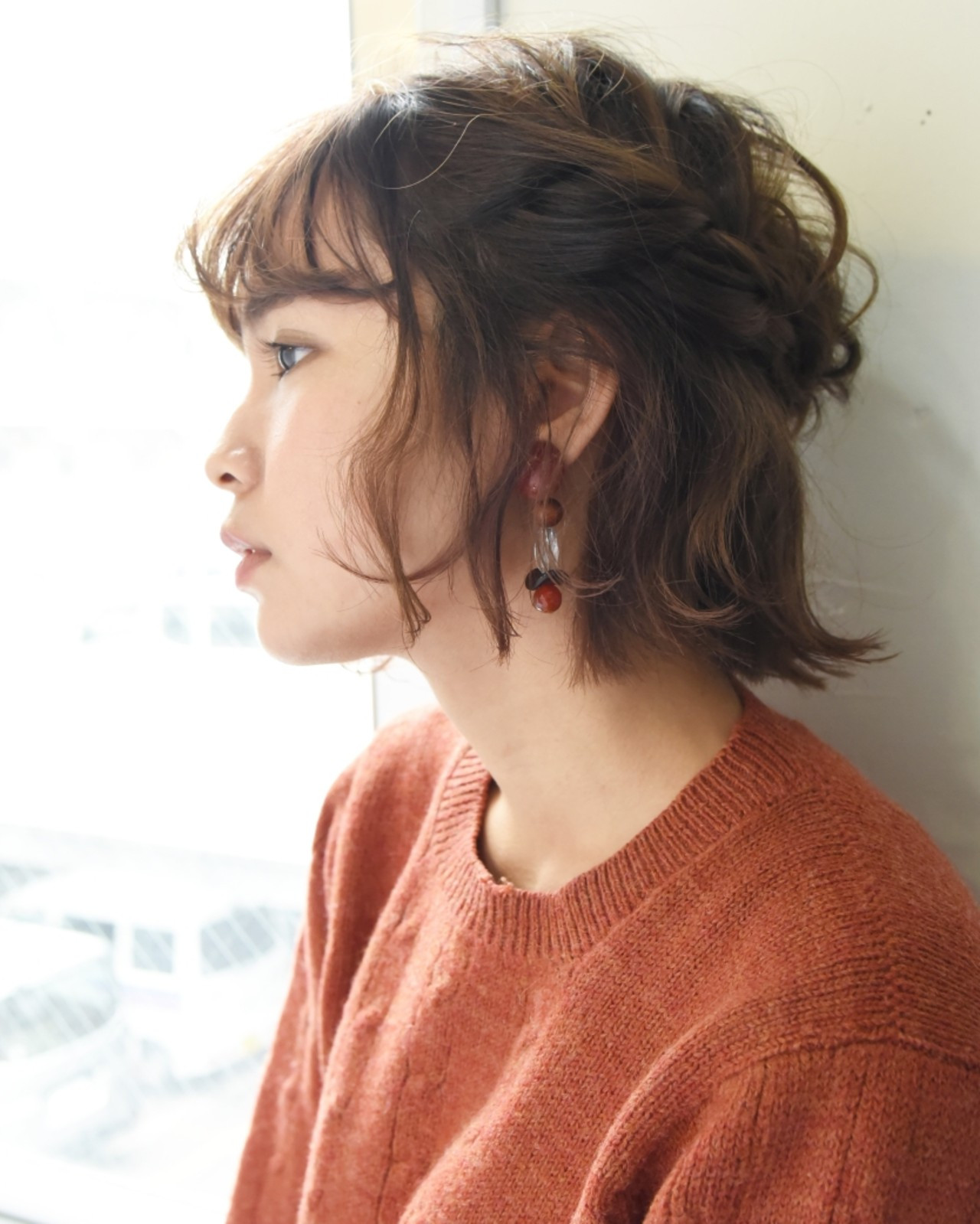 ルーズなゆるふわ編み込みスタイル 山口 華絵 Lépés Nakameguro
