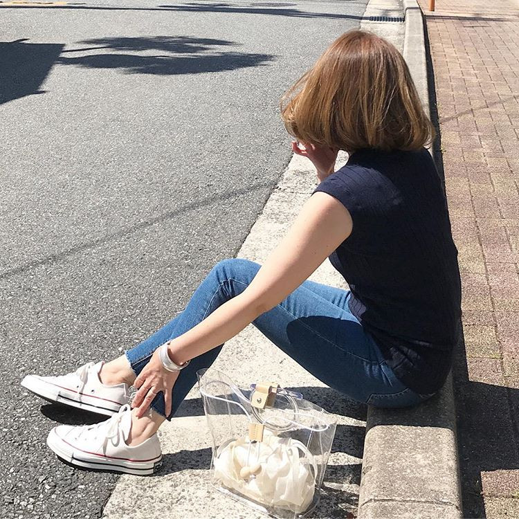 脚をきれいに見せてくれる、オールスター♡ 出典:_____m.m.7114_