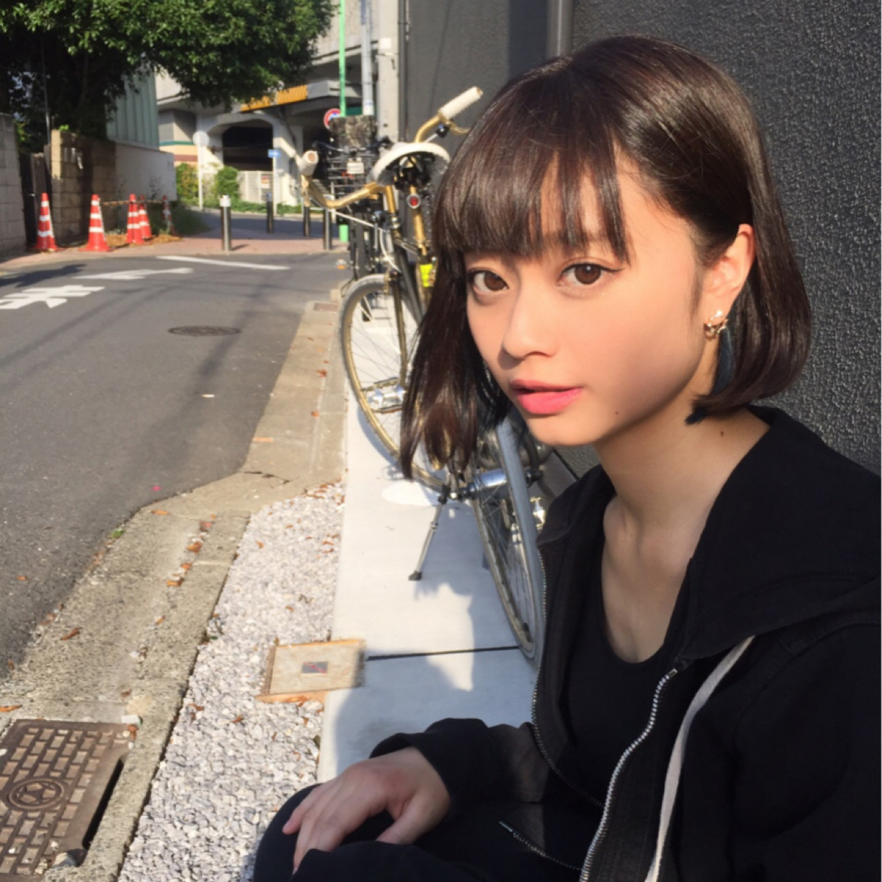 男ウケバツグンな前下がりボブも可愛い mii