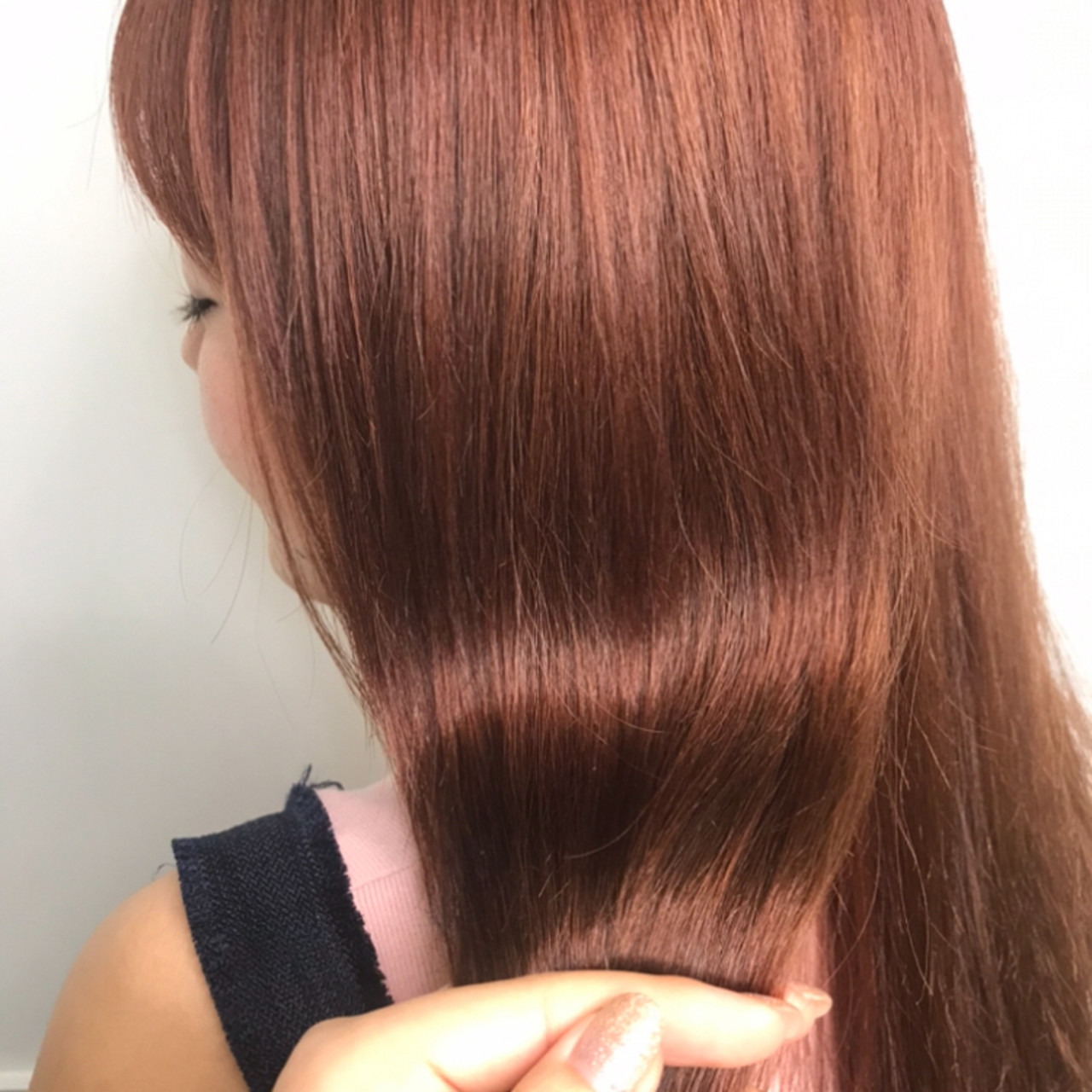 美髪ストレートセミロング